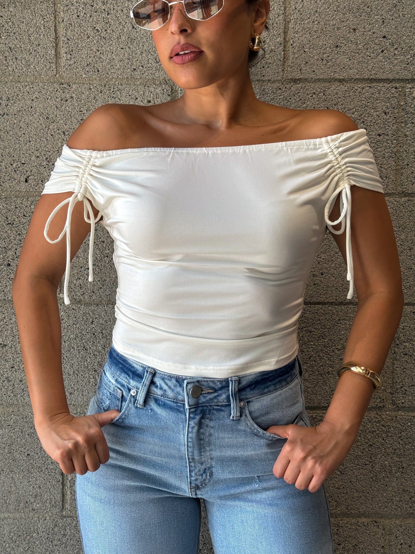 Megan Top-Cream