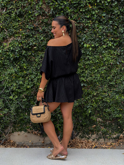 Last Call Romper-Black