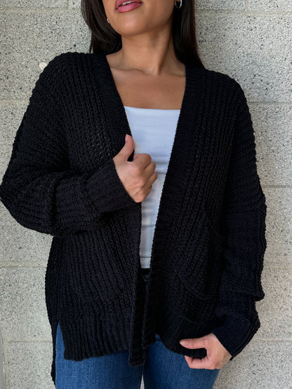 Homebody Cardigan-Black