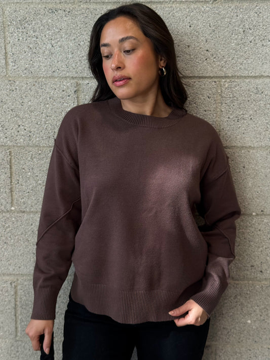 Signature Sweater-Coffee