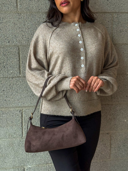 Lennox Sweater-Khaki
