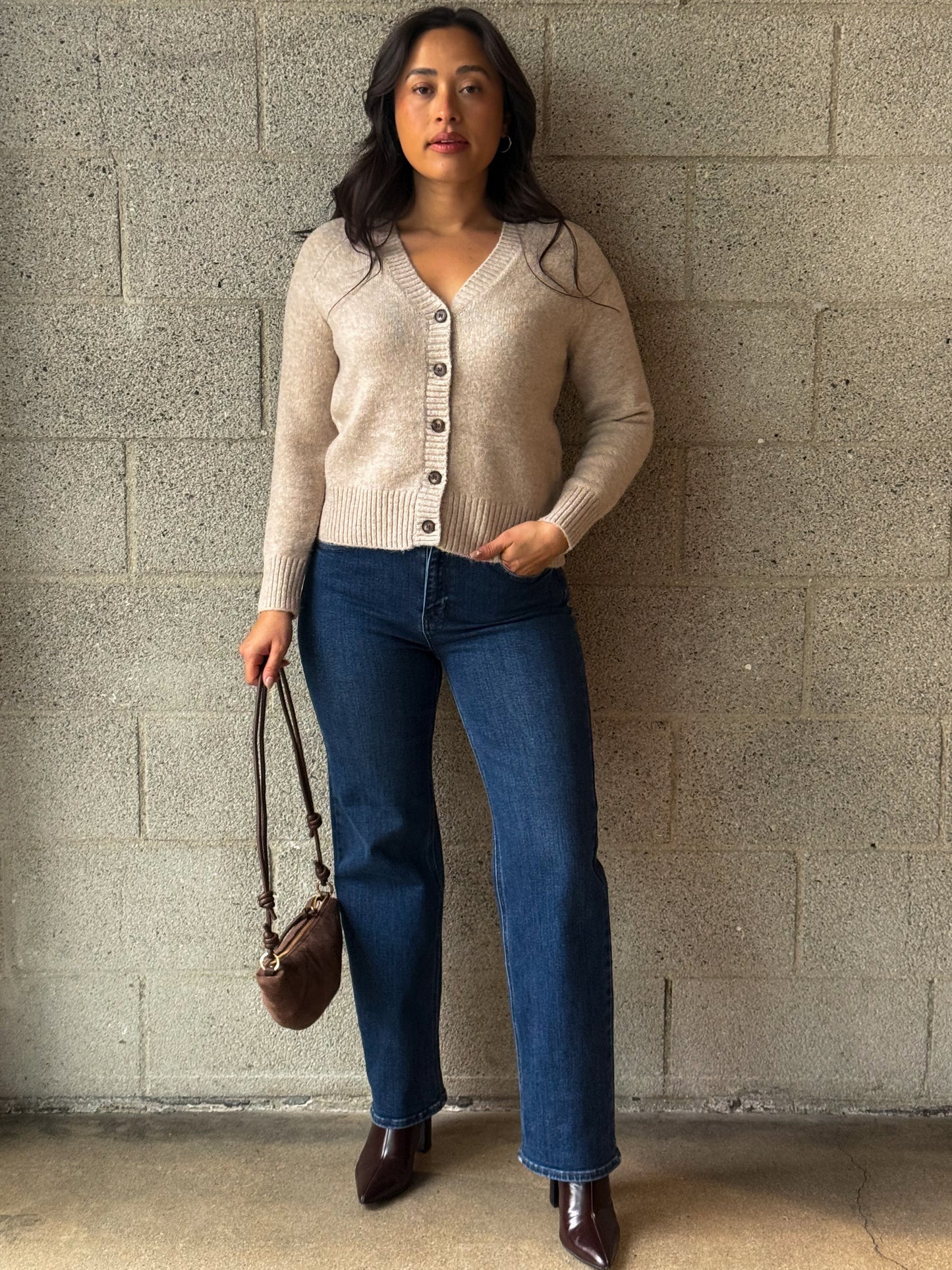 Montana Cardigan-Khaki