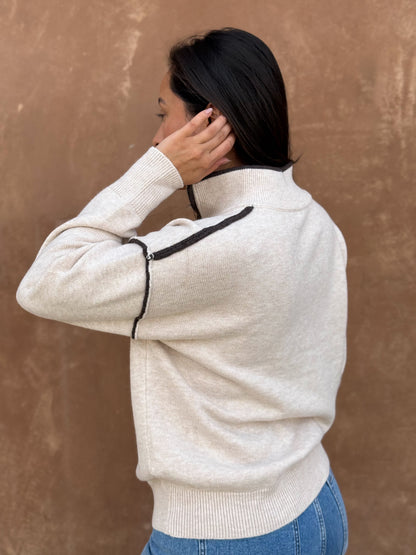 Quiet Form Sweater-Beige