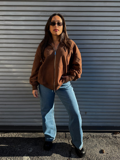 Lived In Hoodie-Chocolate