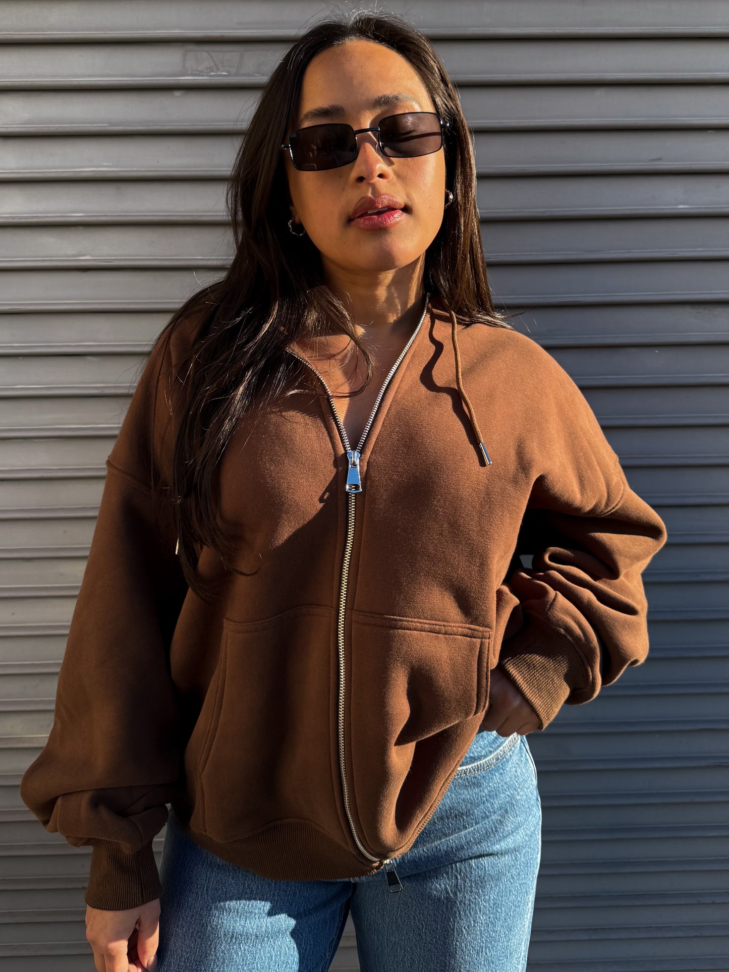 Lived In Hoodie-Chocolate