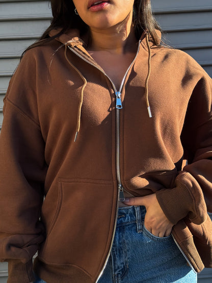 Lived In Hoodie-Chocolate