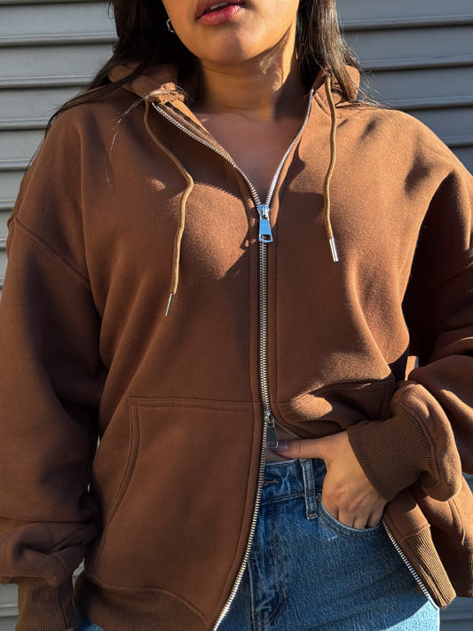 Lived In Hoodie-Chocolate