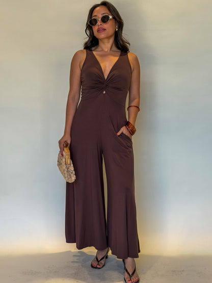 Mainstay Jumpsuit-Chocolate