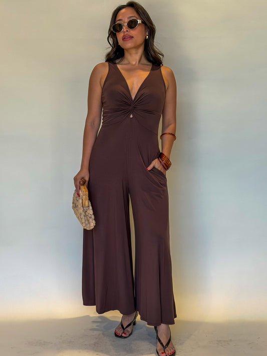 Mainstay Jumpsuit-Chocolate