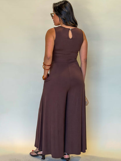 Mainstay Jumpsuit-Chocolate