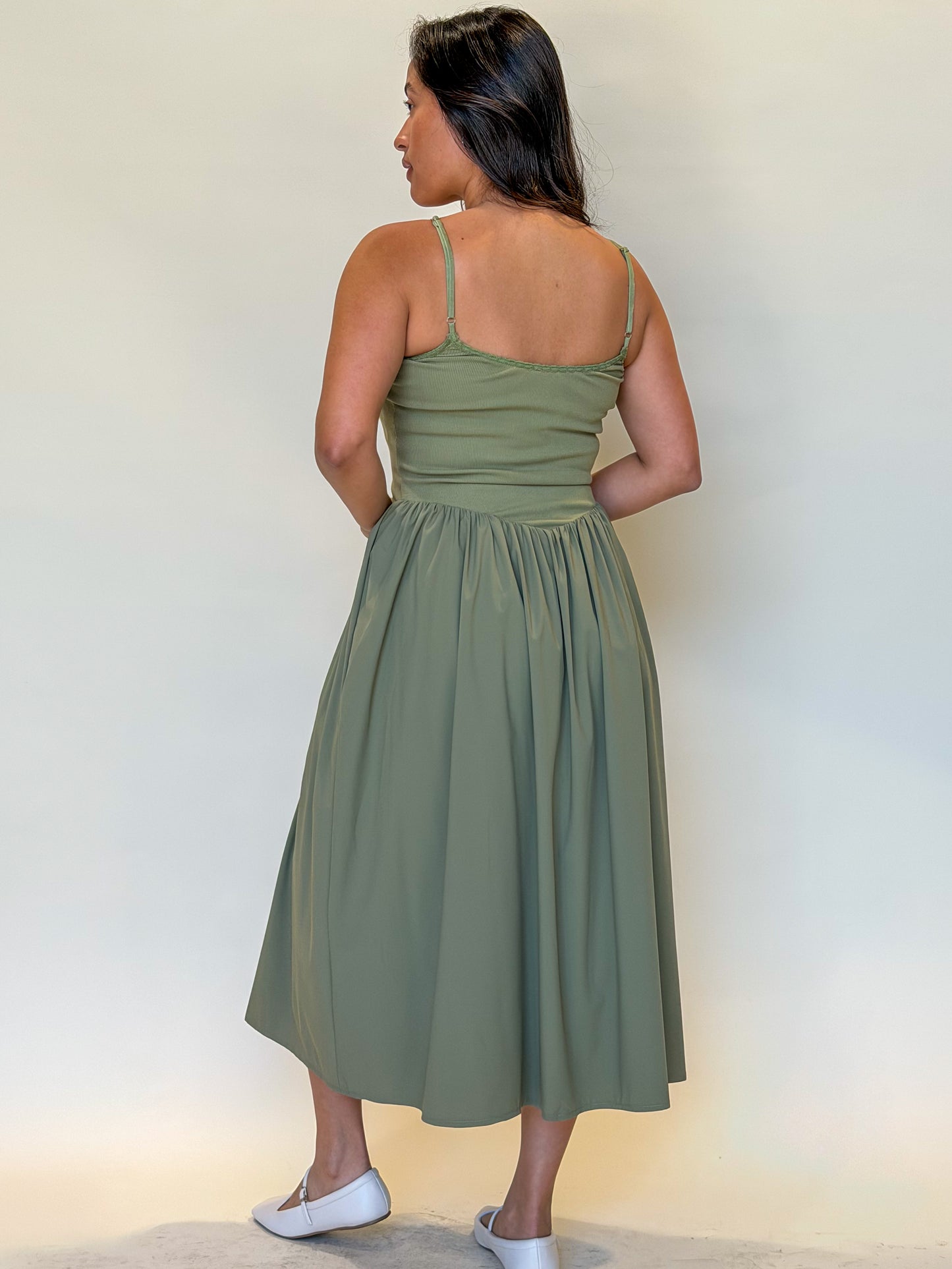 Jenna Dress-Olive