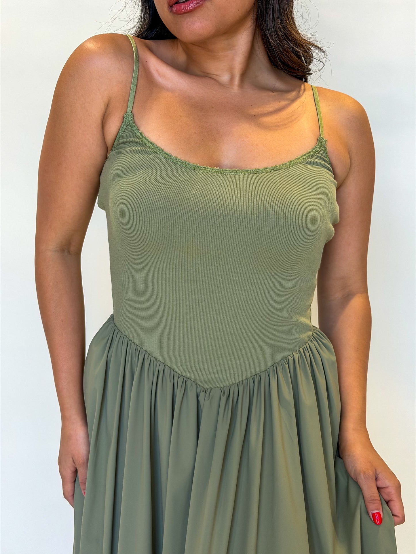 Jenna Dress-Olive