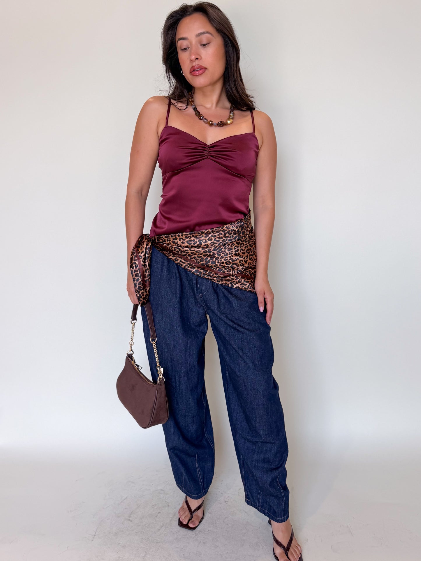 Thea Top-Burgundy