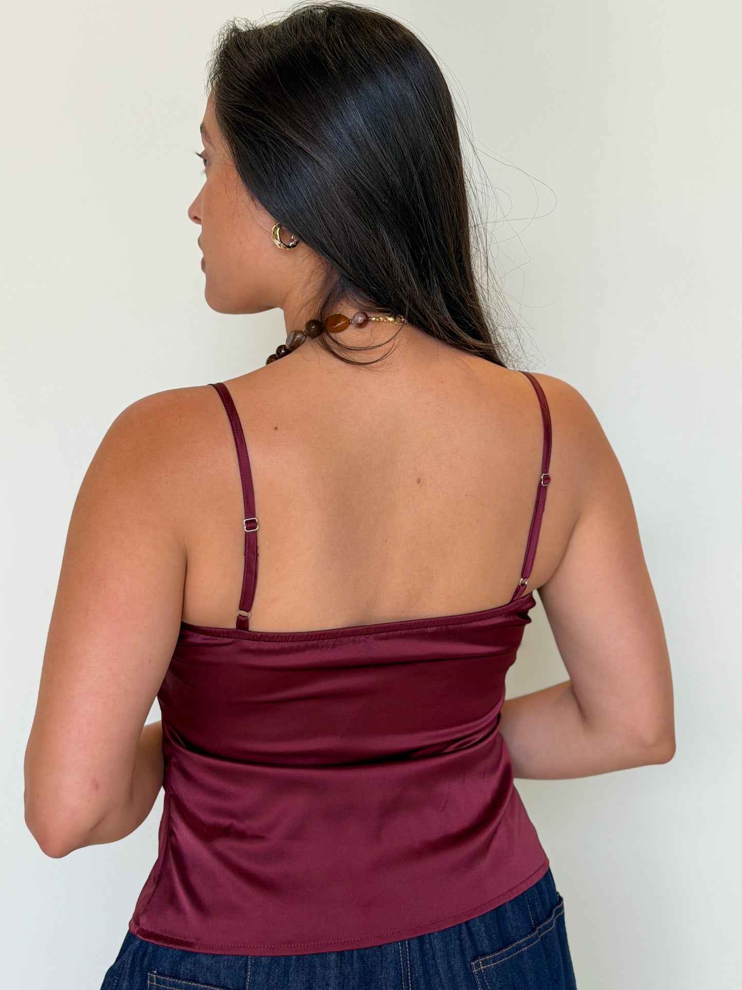 Thea Top-Burgundy