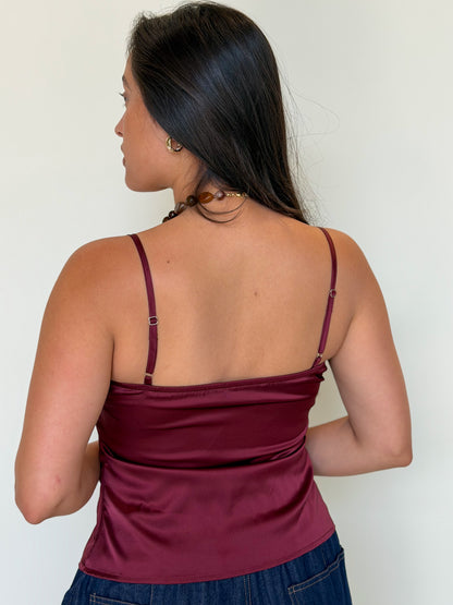 Thea Top-Burgundy