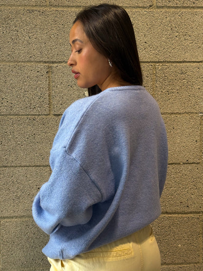 Clear Skies Cardigan-Light Blue