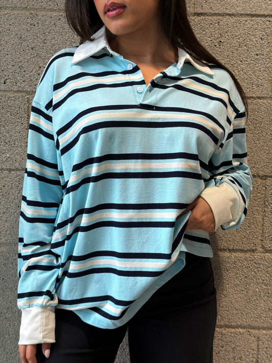 Ice Breaker Top-Sky/Navy