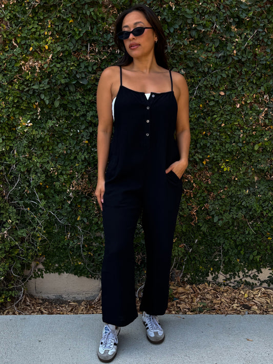 Los Olivos Jumpsuit-Black