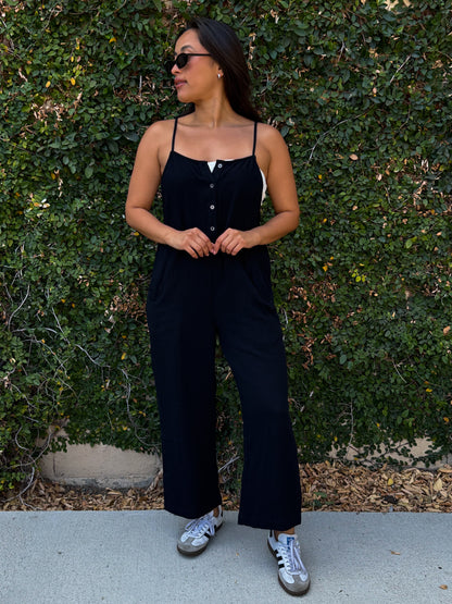 Los Olivos Jumpsuit-Black