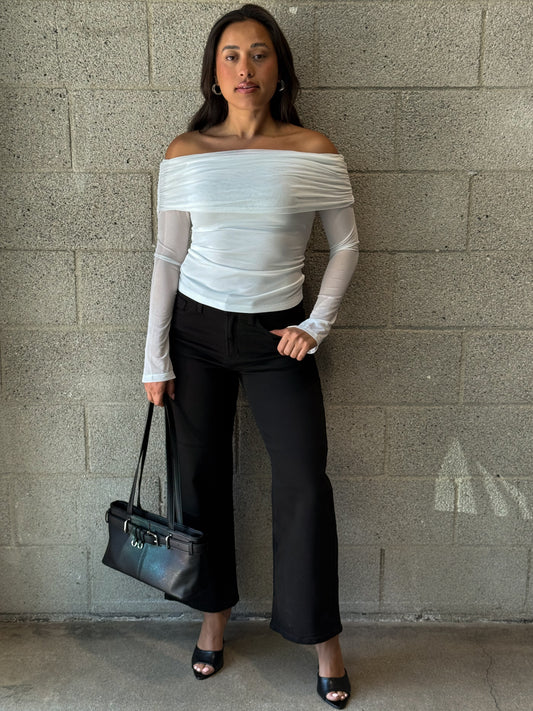 Stop & Flare Denim-Black