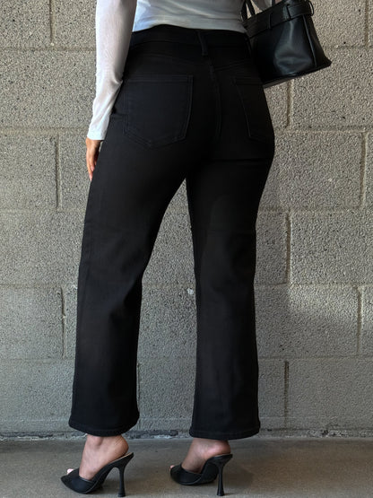 Stop & Flare Denim-Black