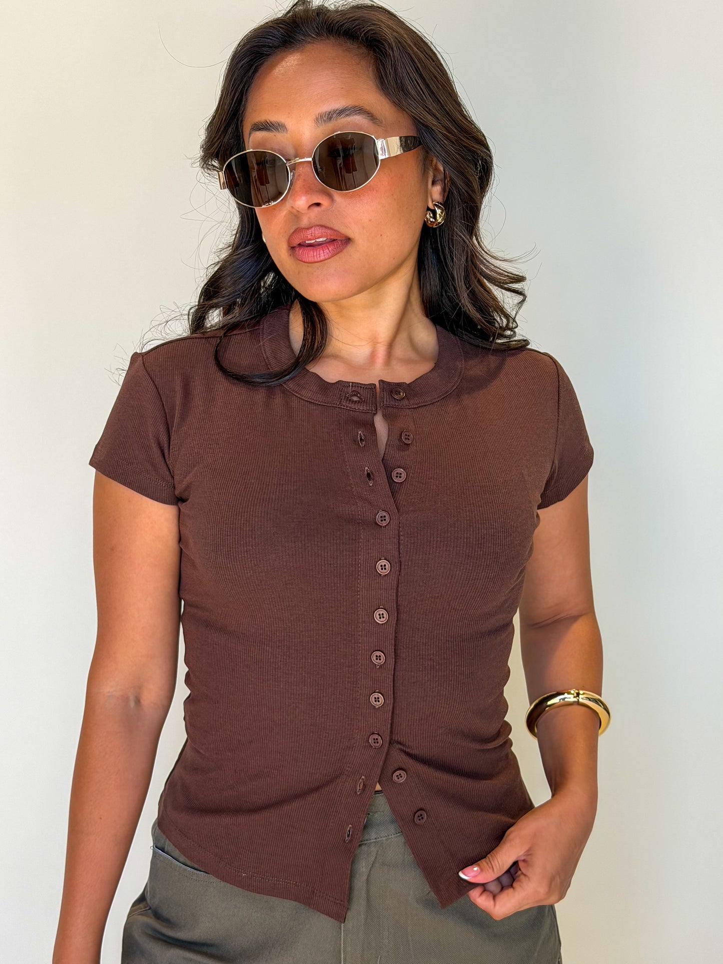 Shape Up Top-Brown