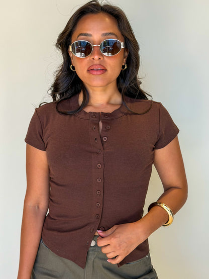 Shape Up Top-Brown