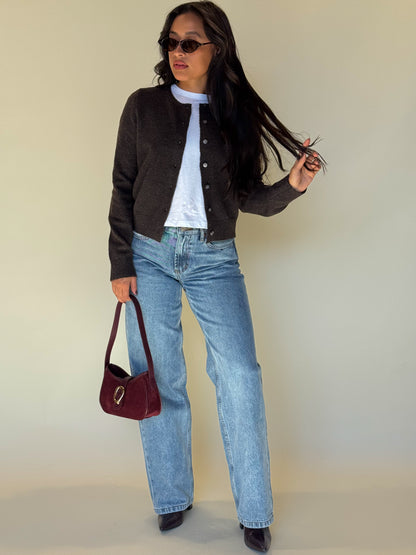 Oak Cardigan-Brown