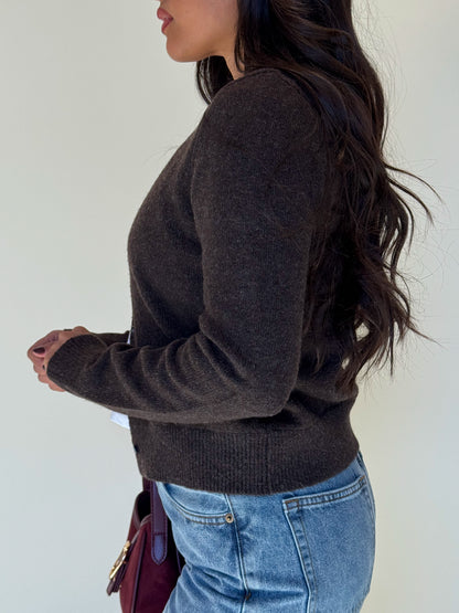 Oak Cardigan-Brown