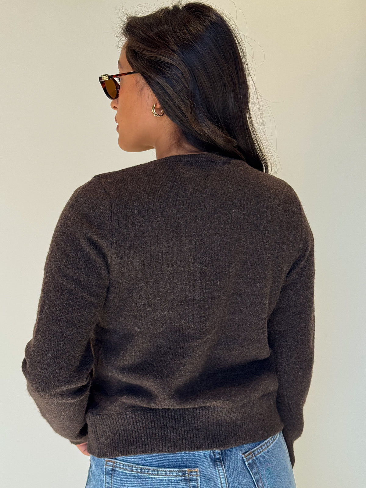 Oak Cardigan-Brown