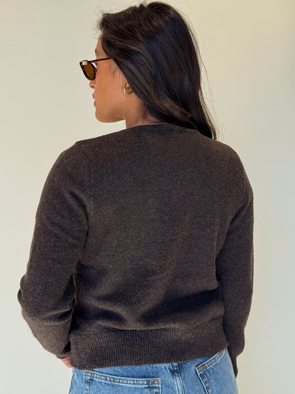 Oak Cardigan-Brown