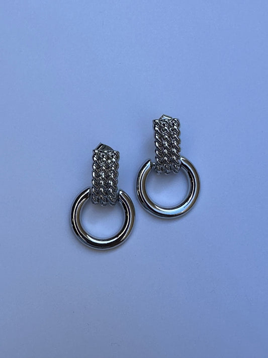 Link Up Earring-Silver