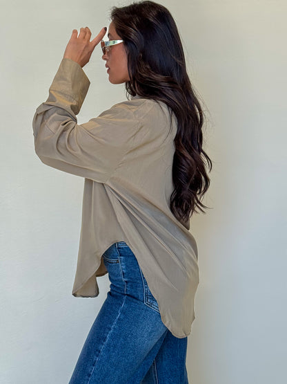 She’s Classy Top-Taupe