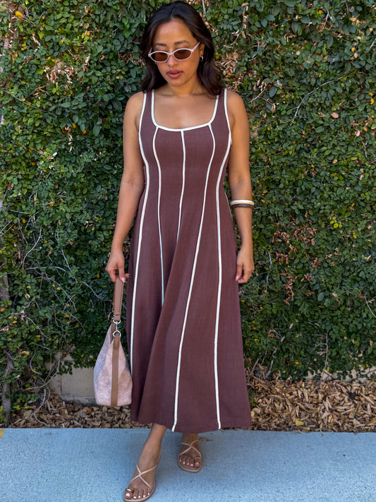 Persia Dress-Brown
