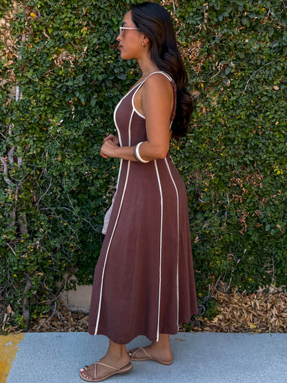 Persia Dress-Brown