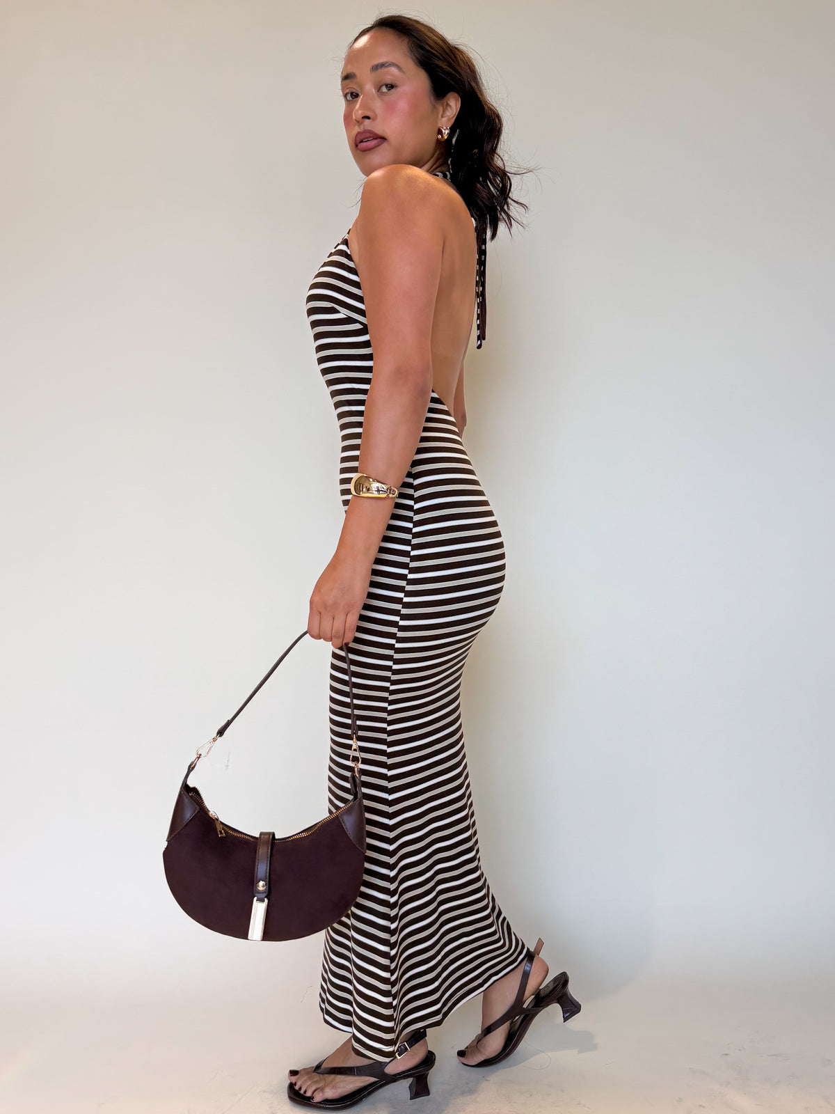Zelda Dress-Brown