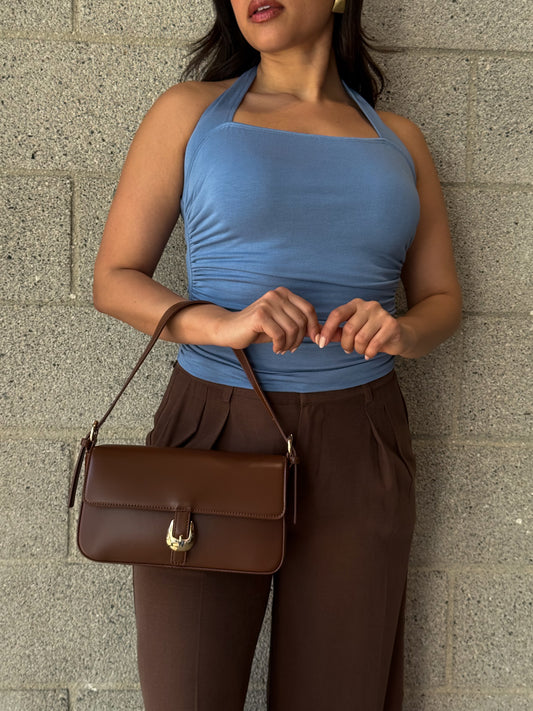 Clean Line Bag-Chocolate