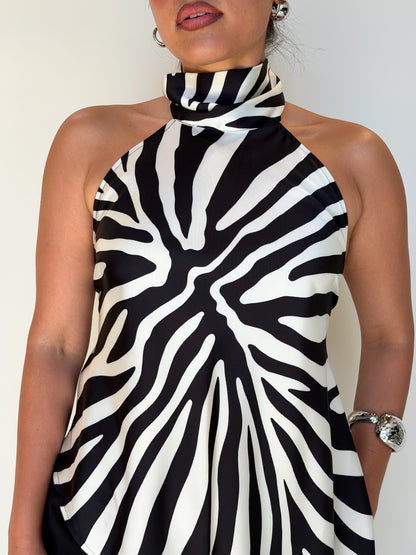 Celia Top-Black/White