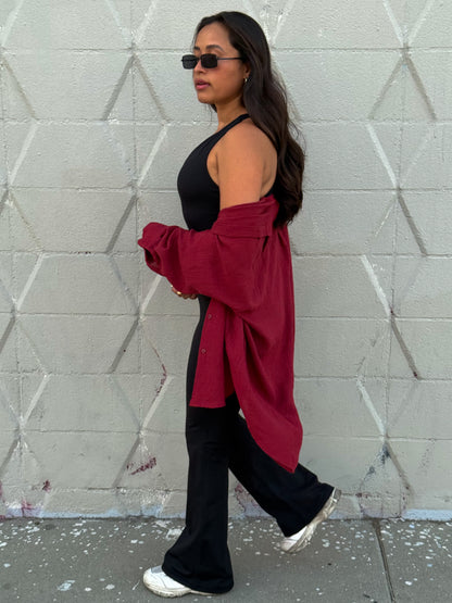 On Board Top-Burgundy
