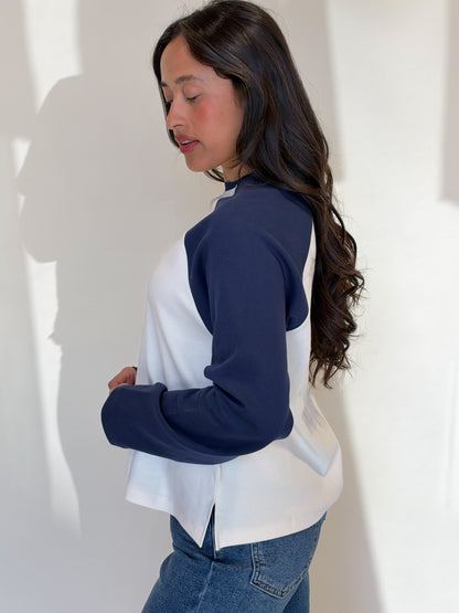 Freddie Top-Ivory/Navy