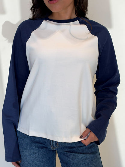 Freddie Top-Ivory/Navy