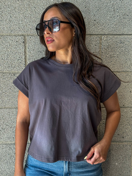Nico Top-Charcoal