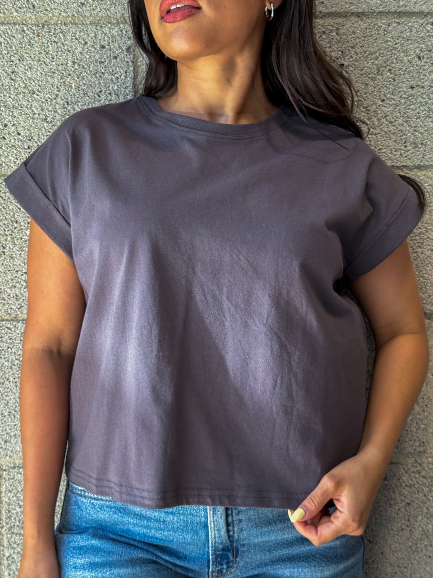 Nico Top-Charcoal