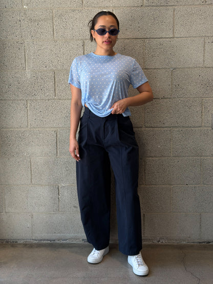 Soft Touch Top-Blue