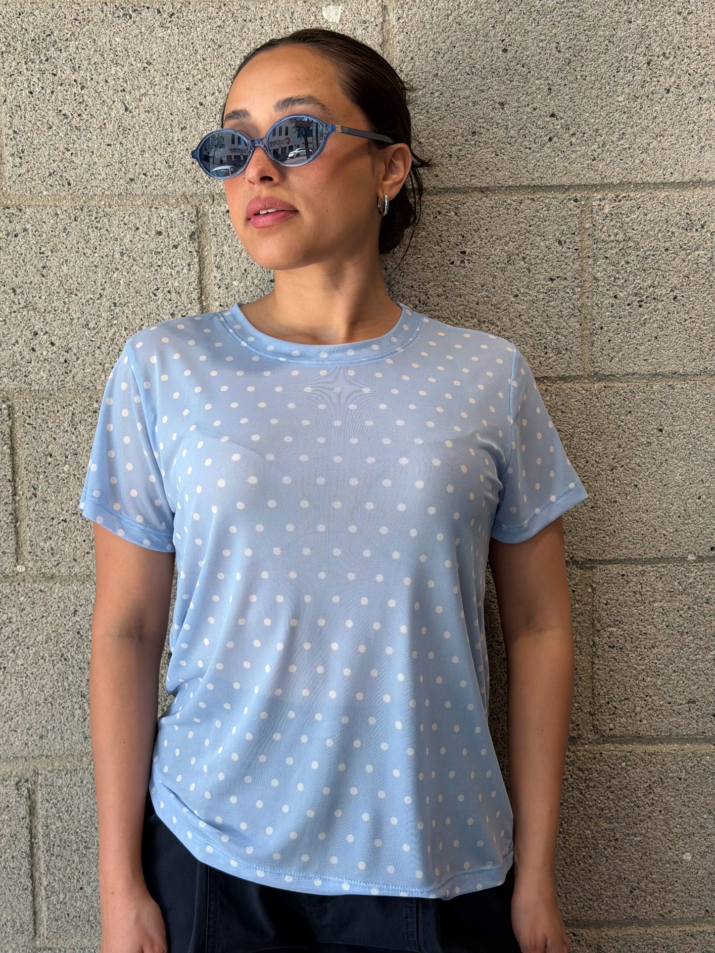 Soft Touch Top-Blue