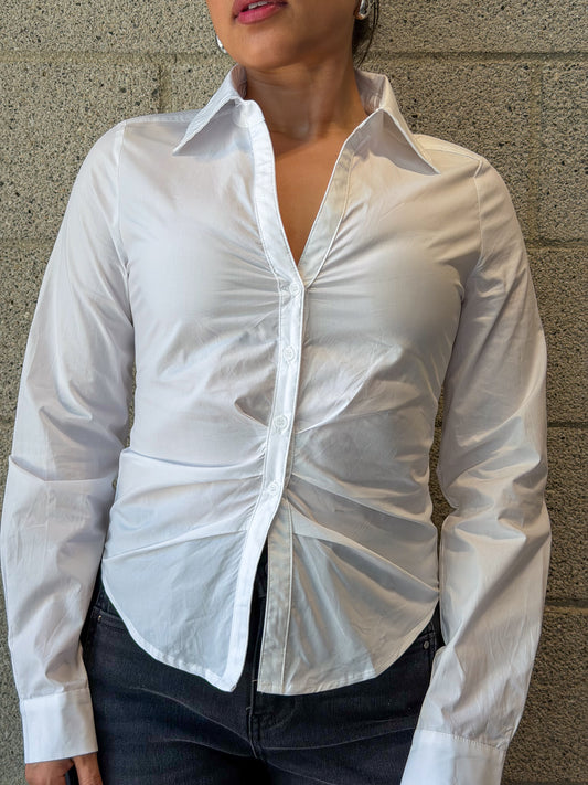 She Means Biz Top-White