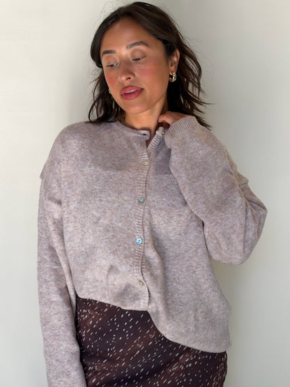 Clear Skies Cardigan-Beige