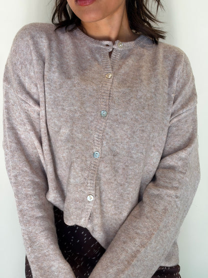 Clear Skies Cardigan-Beige