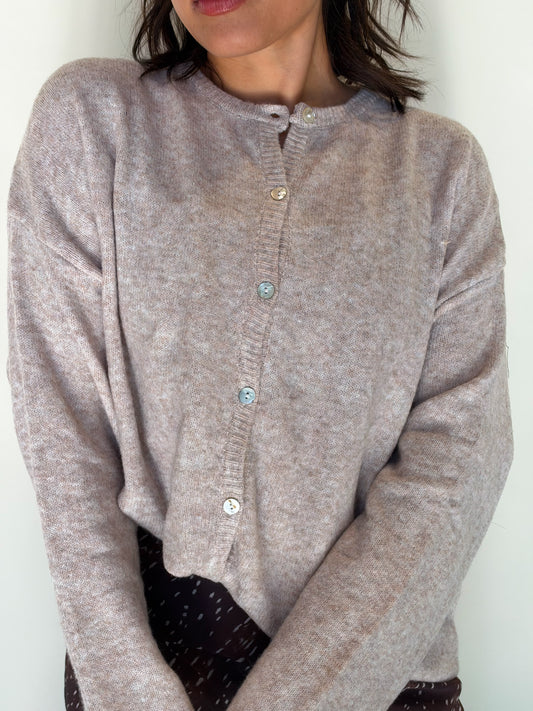 Clear Skies Cardigan-Beige