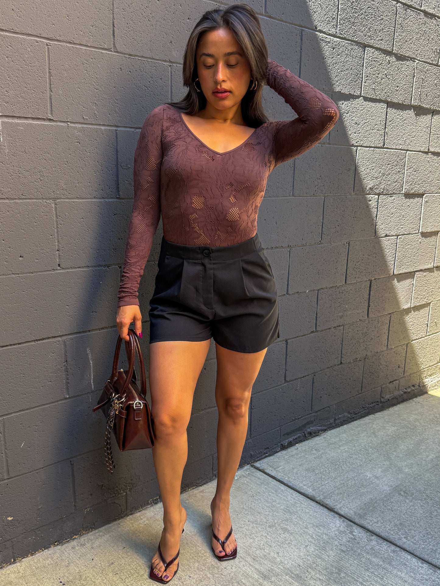 Monaco Bodysuit-French Roast